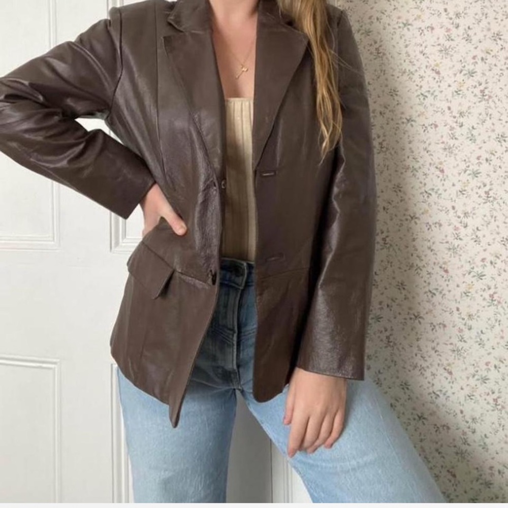 Brown Leather Women's Jacket